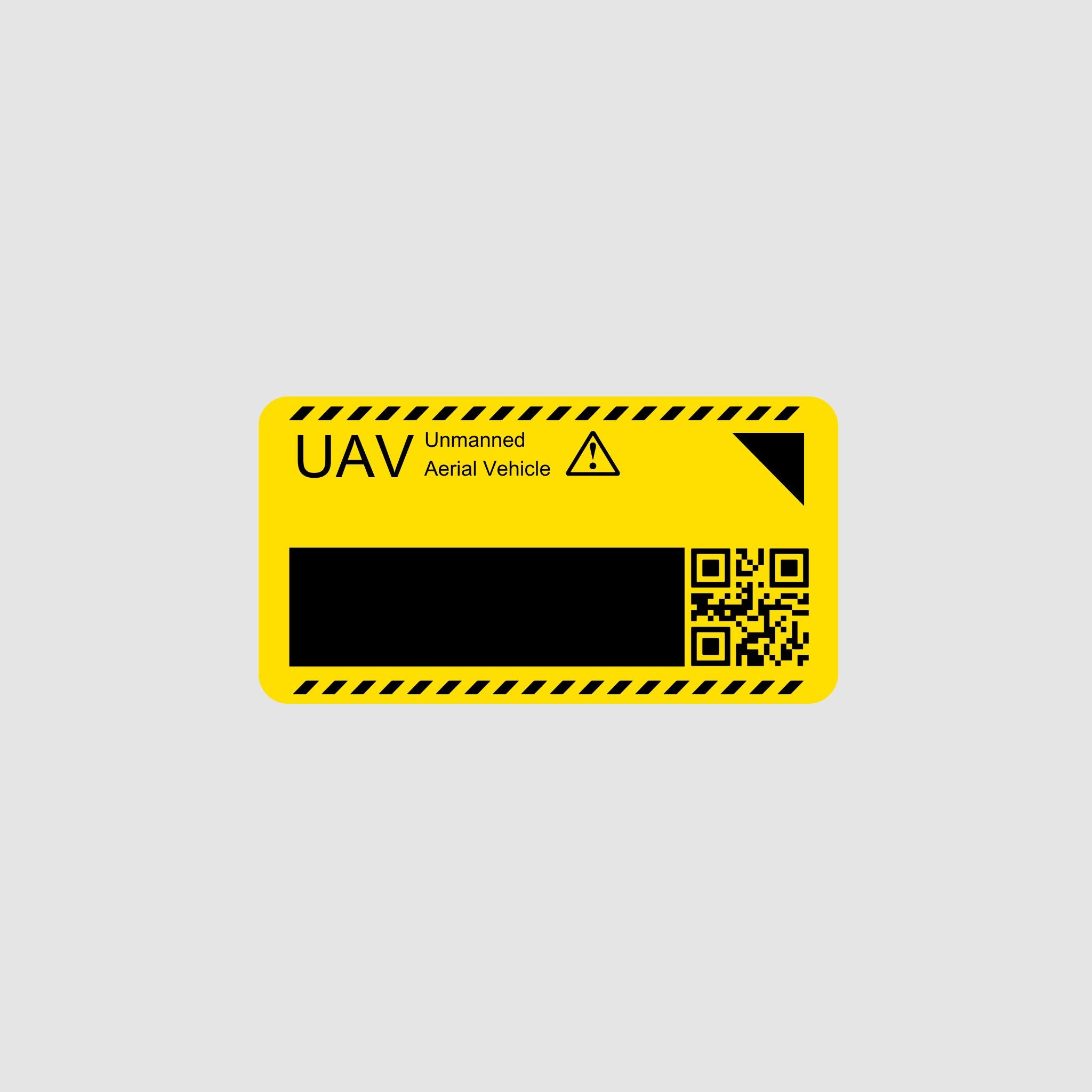 Drone Safety ID Stickers