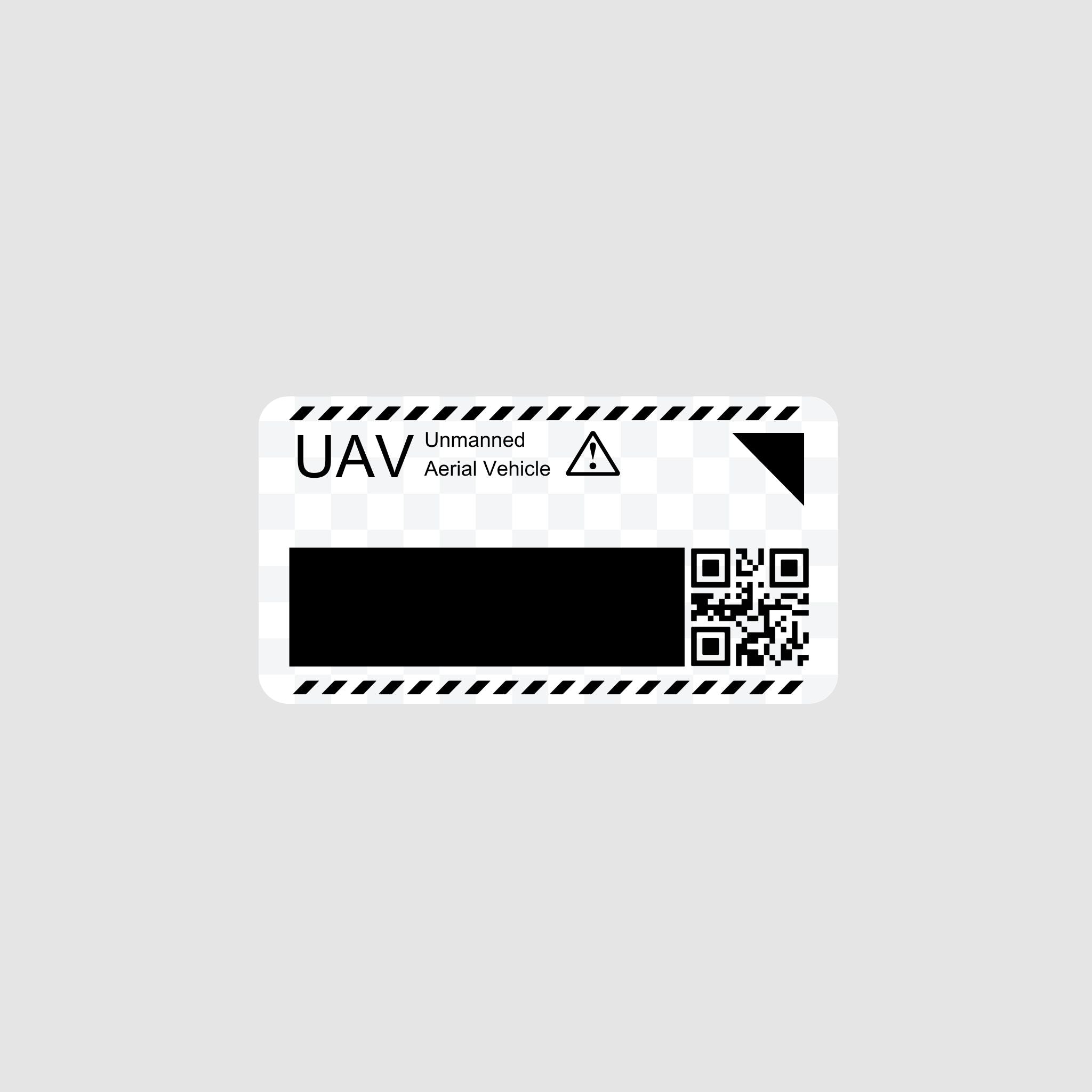Drohnen-ID-Sicherheitsaufkleber