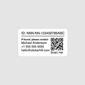 Drone ID Stickers with QR Code