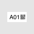 Number Stickers with QR code