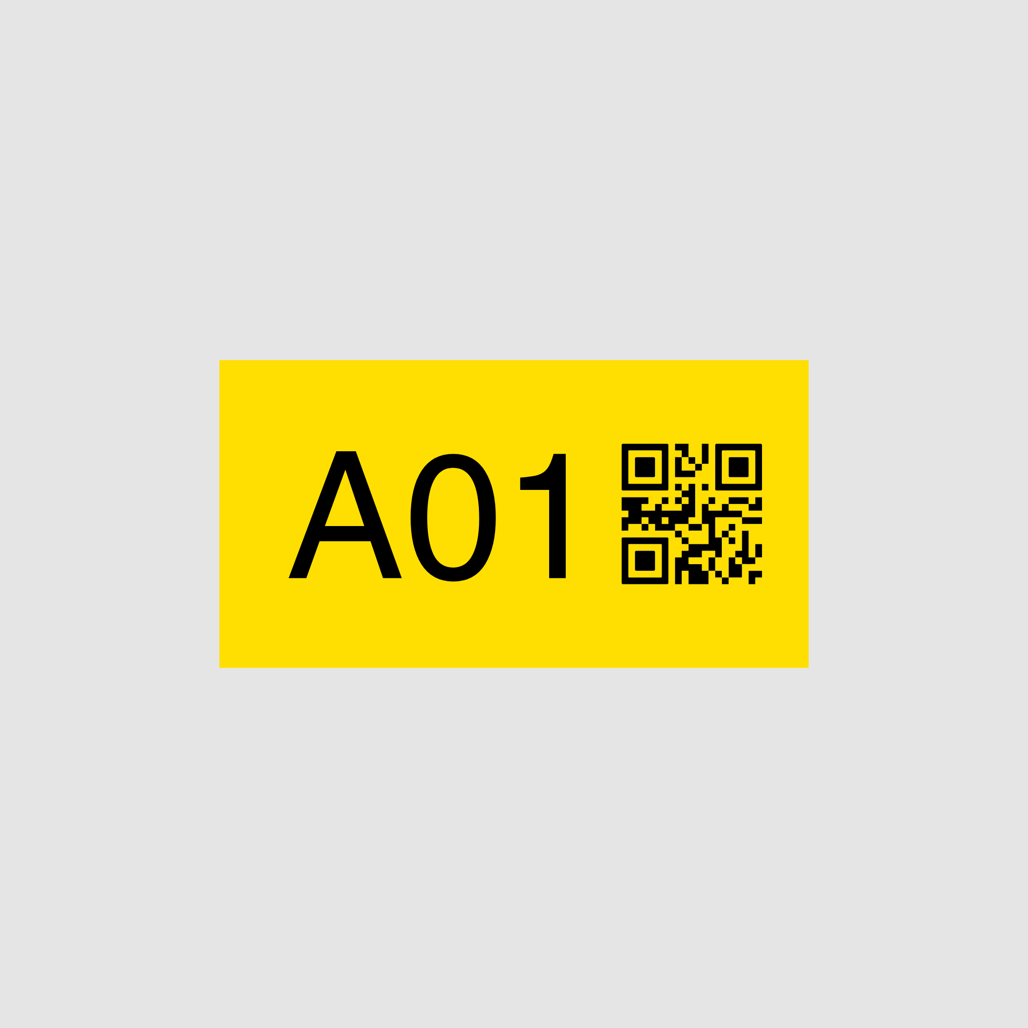 Number Stickers with QR code
