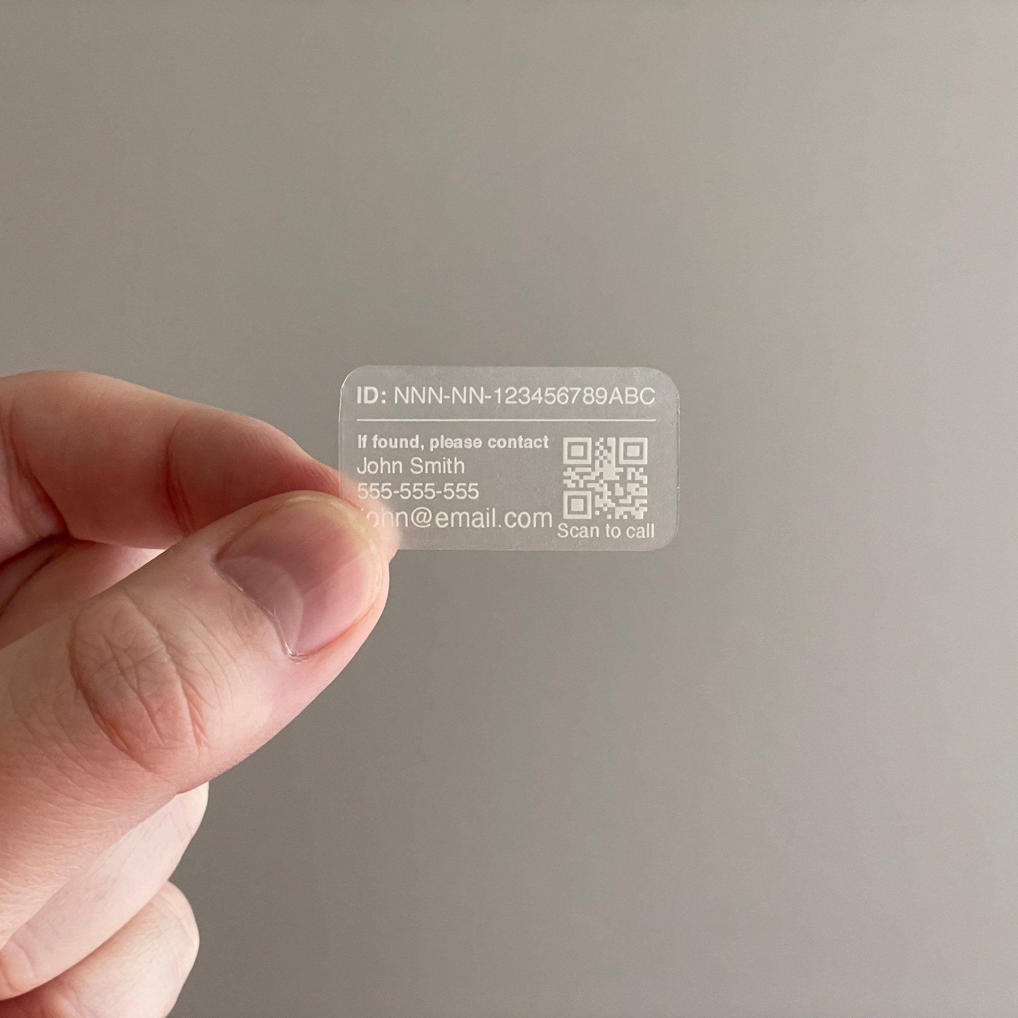 Drone ID Stickers with QR Code