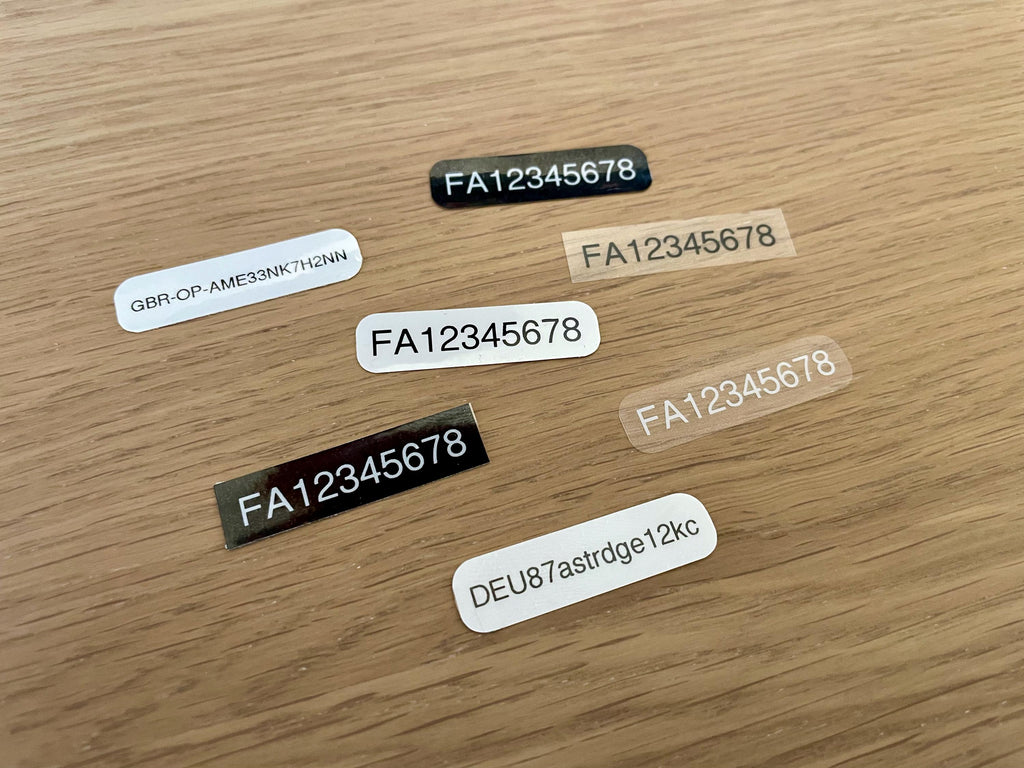 Minimal Drone ID Stickers
