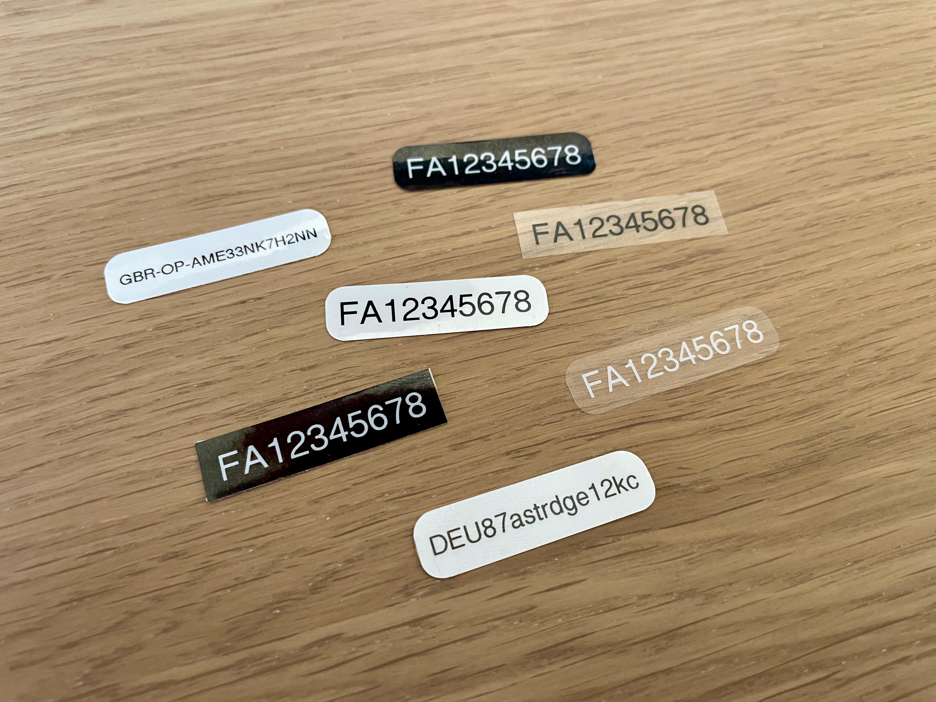 Minimal Drone ID Stickers