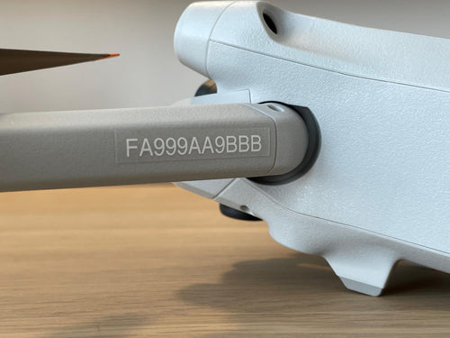 Discreet Transparent Drone ID Label