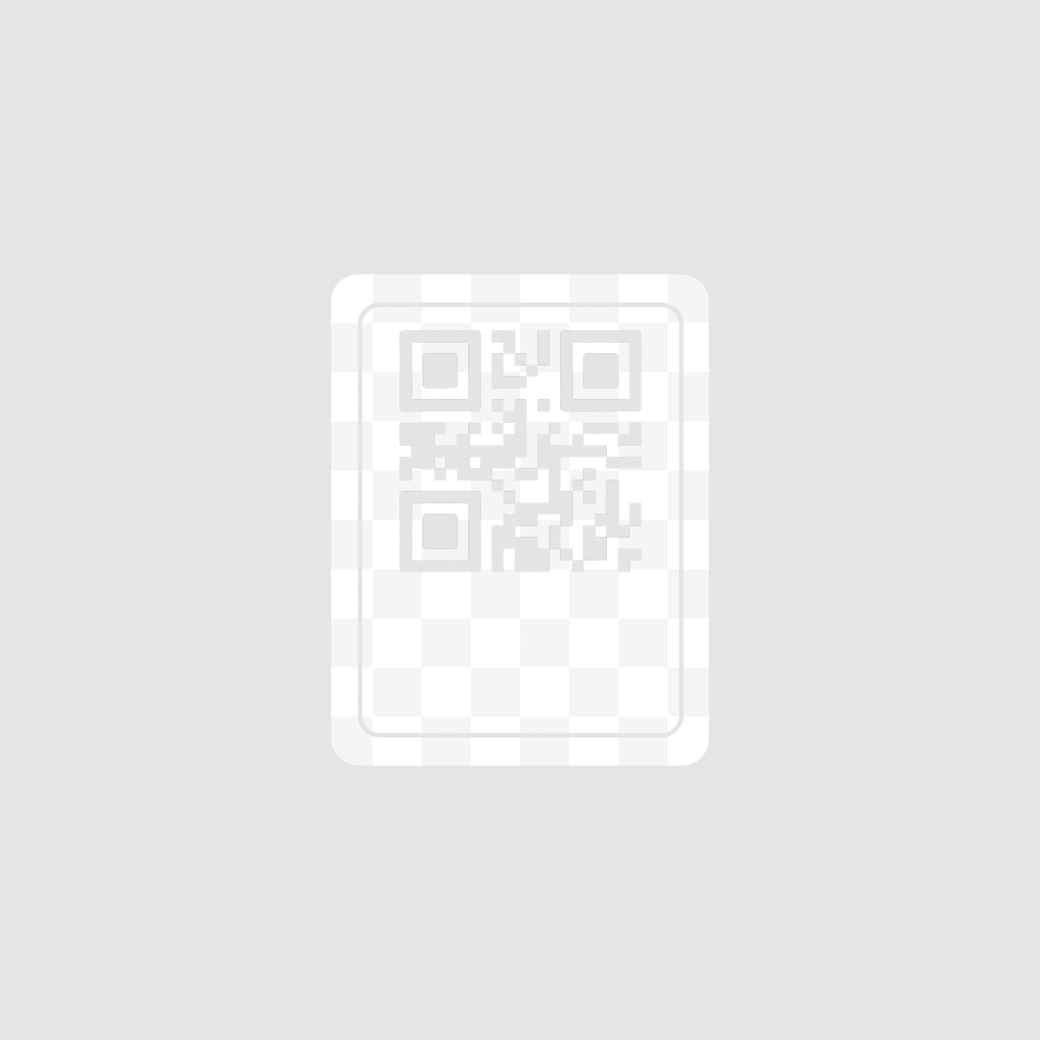 Sticker with a QR code on a transparent background