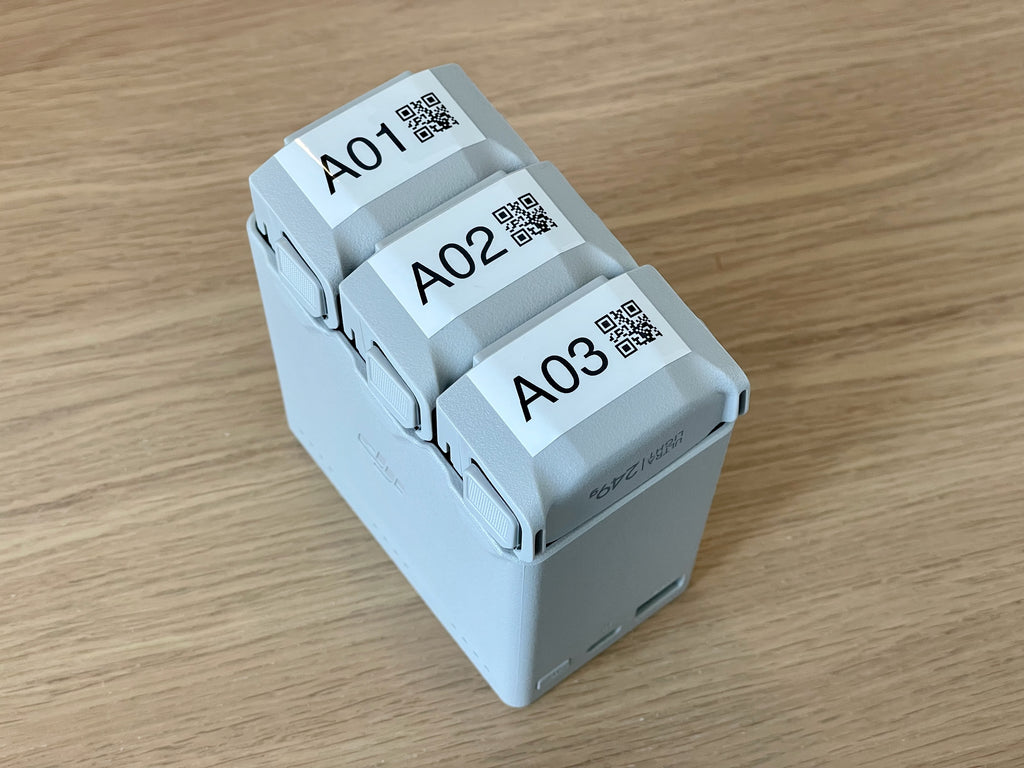Number Stickers with QR code