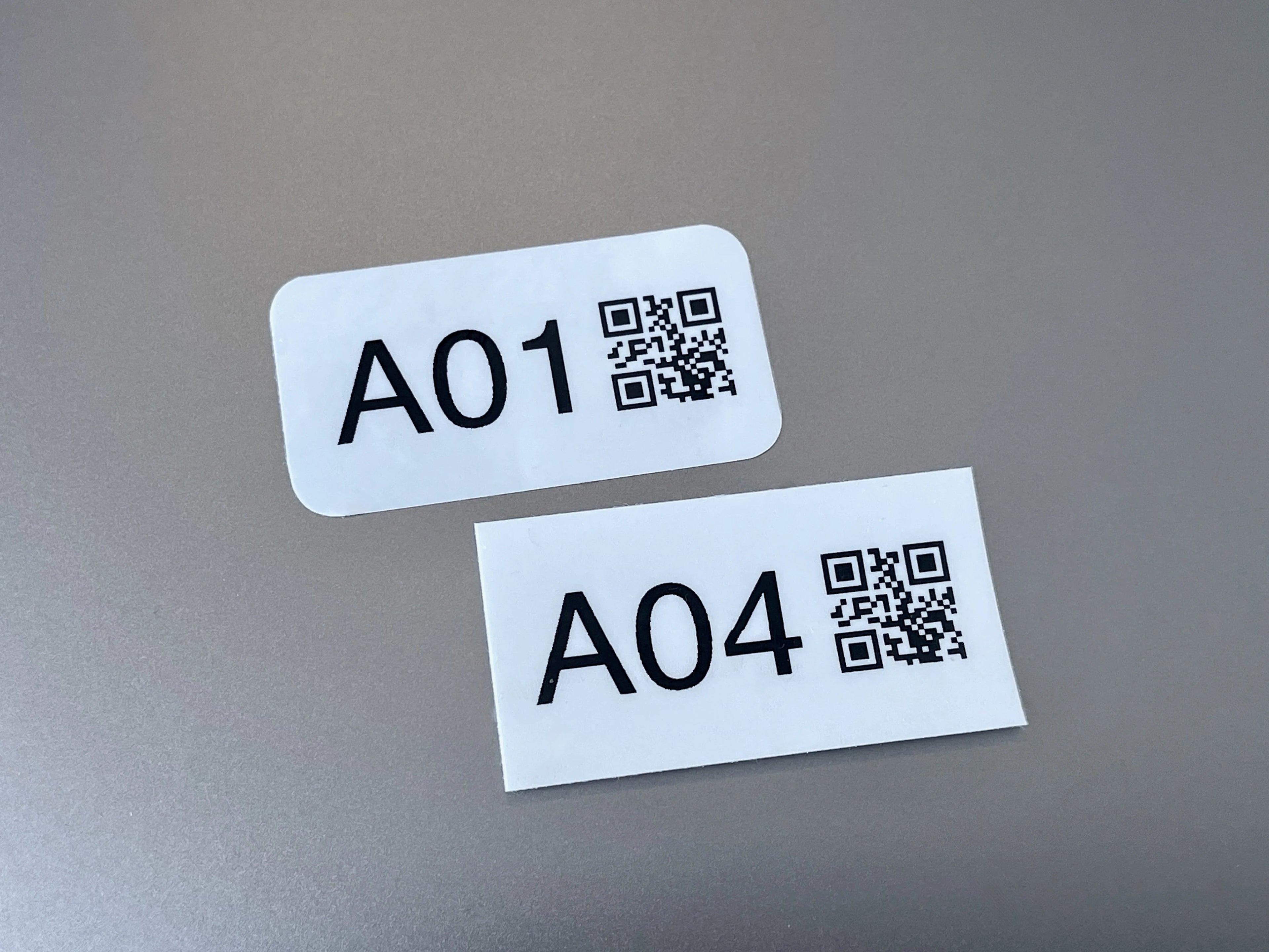 Number Stickers with QR code