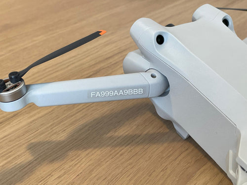 Discreet Transparent Drone ID Label