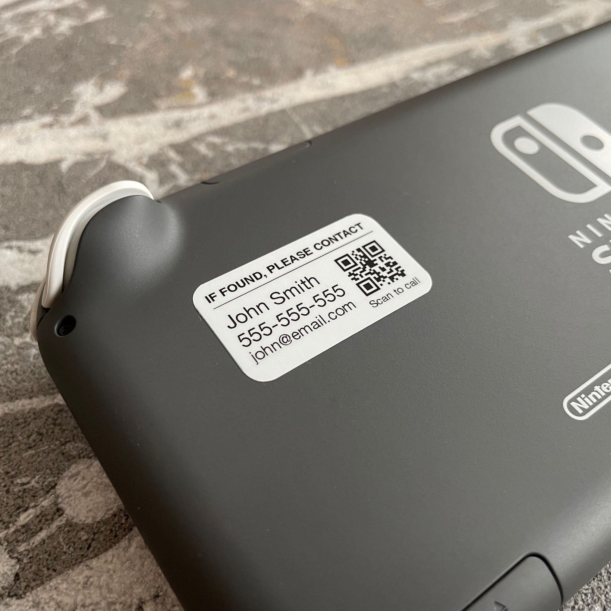 Owner Info Stickers with QR Code