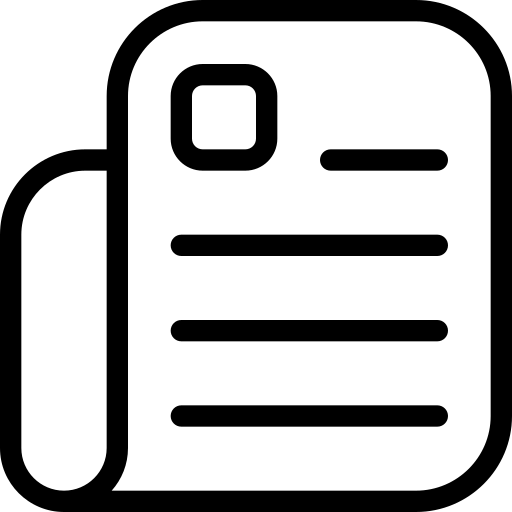 Pictogram of a newspaper