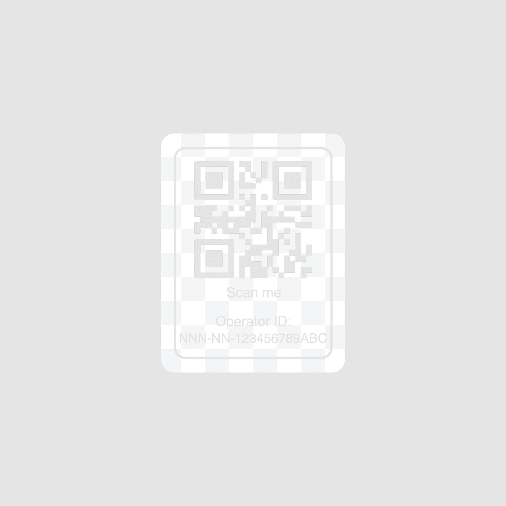 QR-Aufkleber mit Drohnen-ID