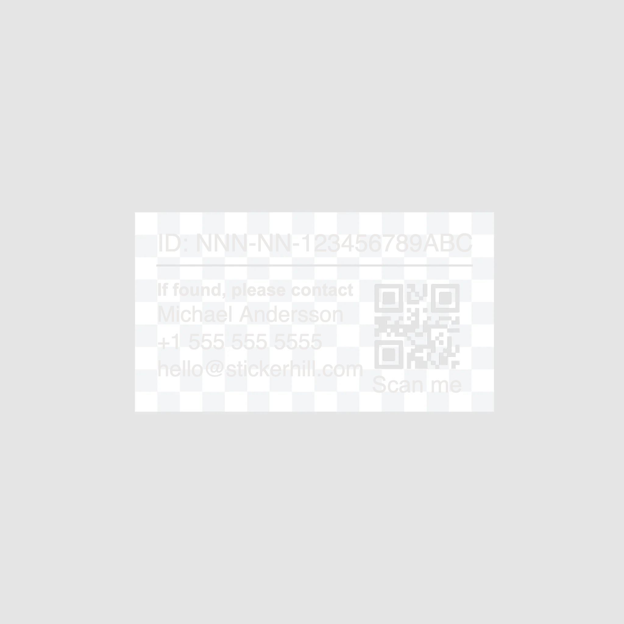 Drone ID Stickers with QR Code